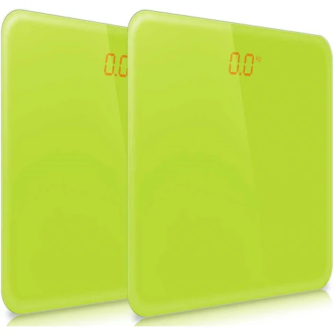 SOGA 2x 180kg Digital Fitness LCD Electronic Scales - Green
