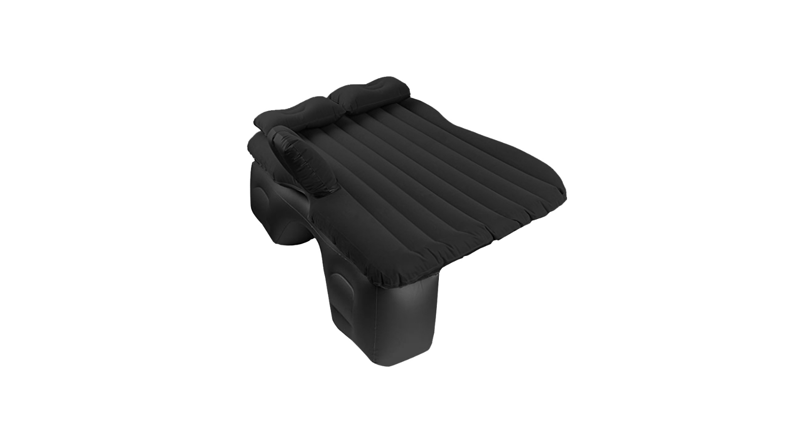 SOGA Inflatable Stripe Car Mattress Sleeping Kit - Black