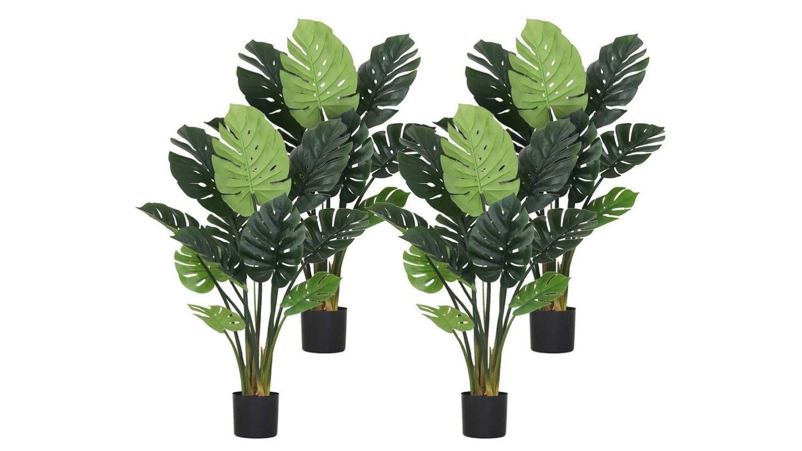 SOGA 4x 113cm Artificial Indoor Potted Turtle Back Fake Plant