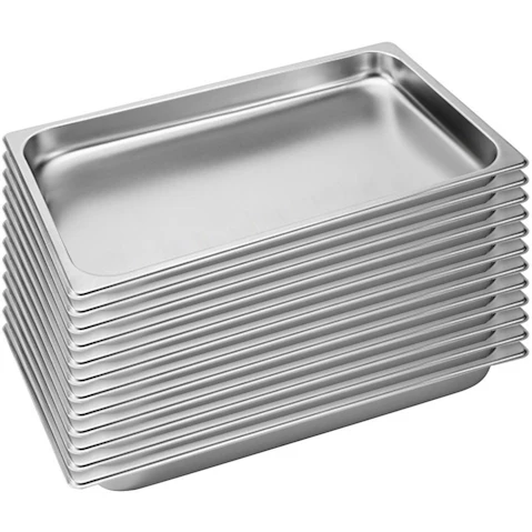 SOGA 12x Gastronorm GN Pan Full Size 1/1 GN Pan 4cm Deep Stainless Steel Tray