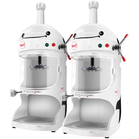 SOGA 2X 350W Commercial Ice Shaver Crusher Machine Automatic Snow Cone Maker