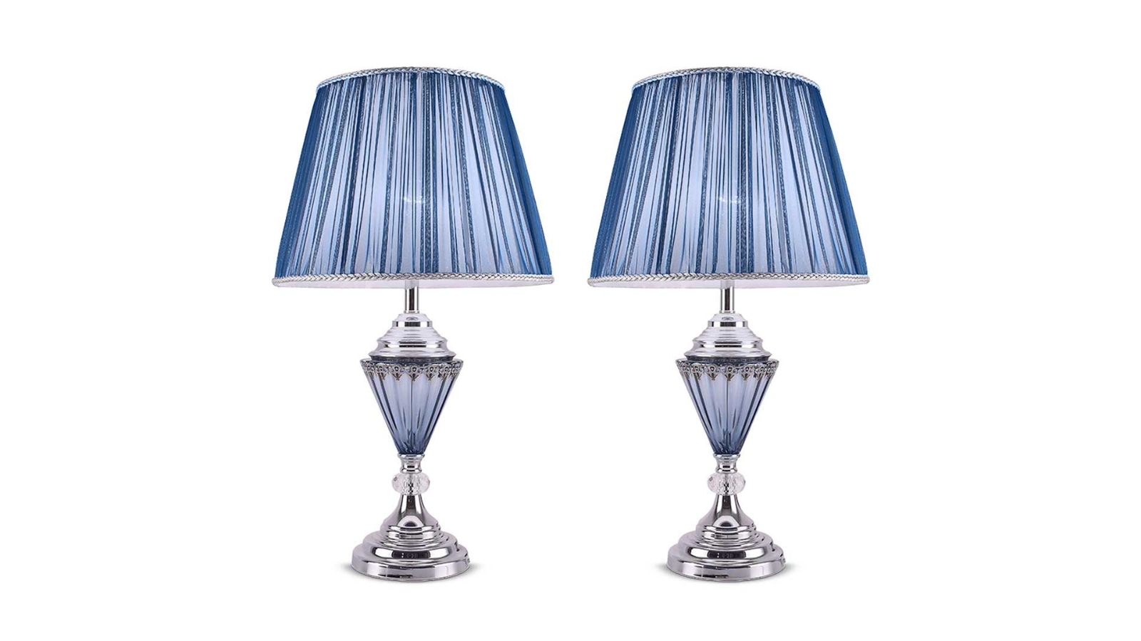 SOGA 2 Piece LED Elegant Table Lamp with Warm Shade