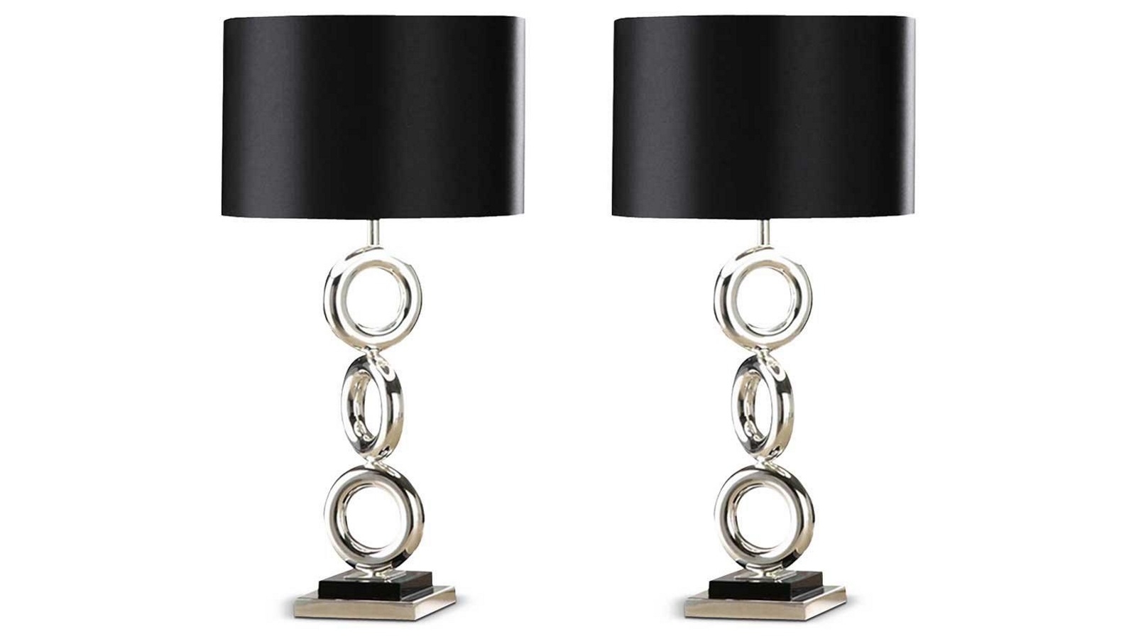 SOGA 2X Simple Industrial Style Table Lamp Metal Base Desk
