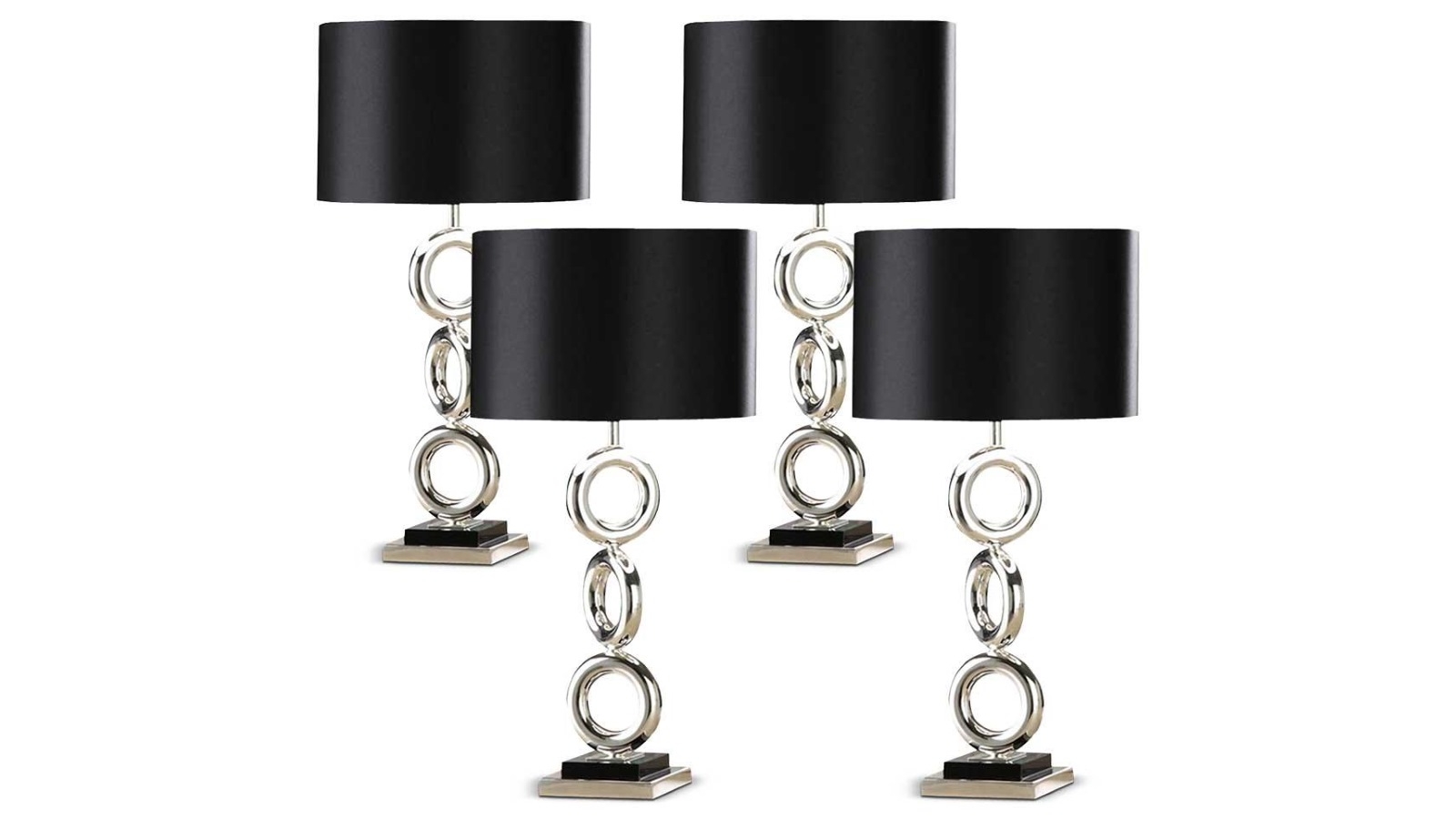 SOGA 4x Simple Industrial Style Table Lamp Metal Base Desk