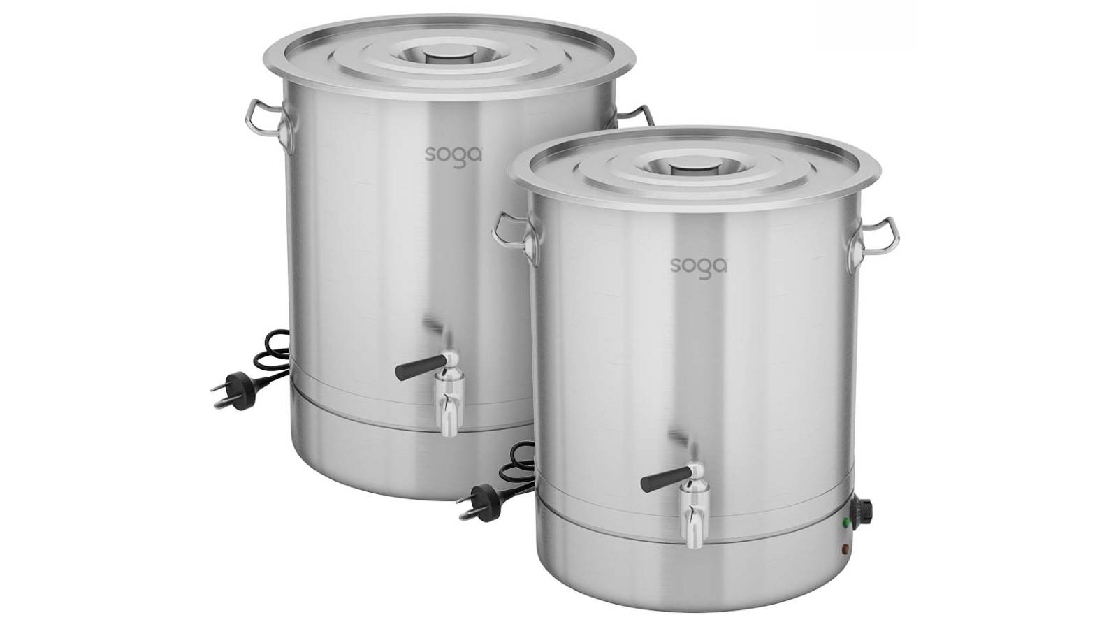 SOGA 2x 25L 2200W Stainless Steel URN Commercial Water Boiler