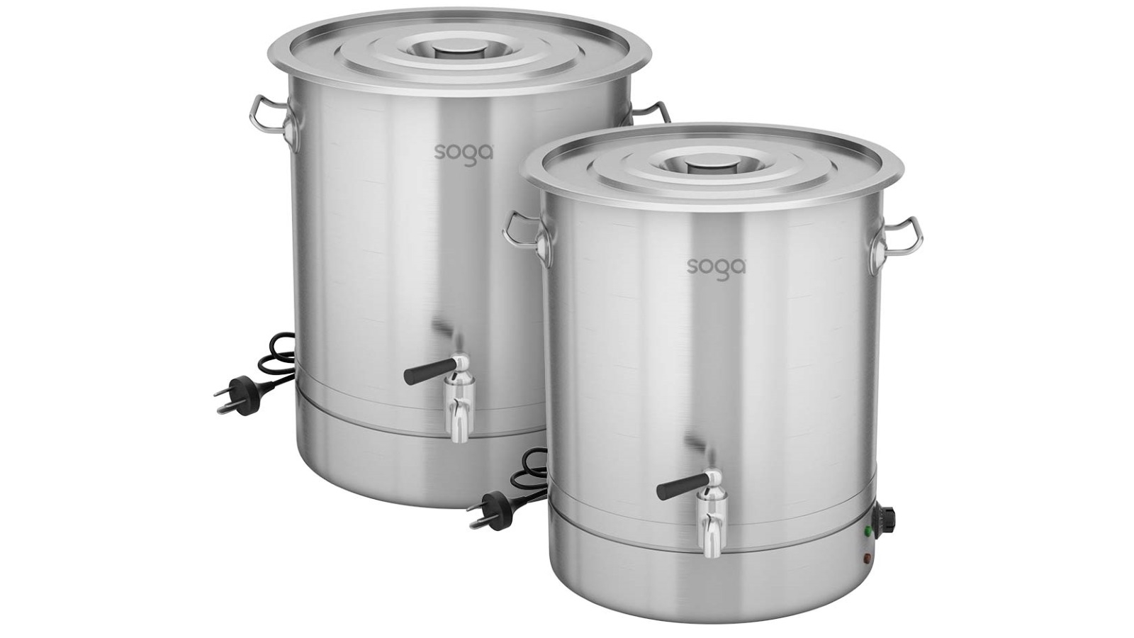 SOGA 2x 33L 2200W Stainless Steel URN Commercial Water Boiler