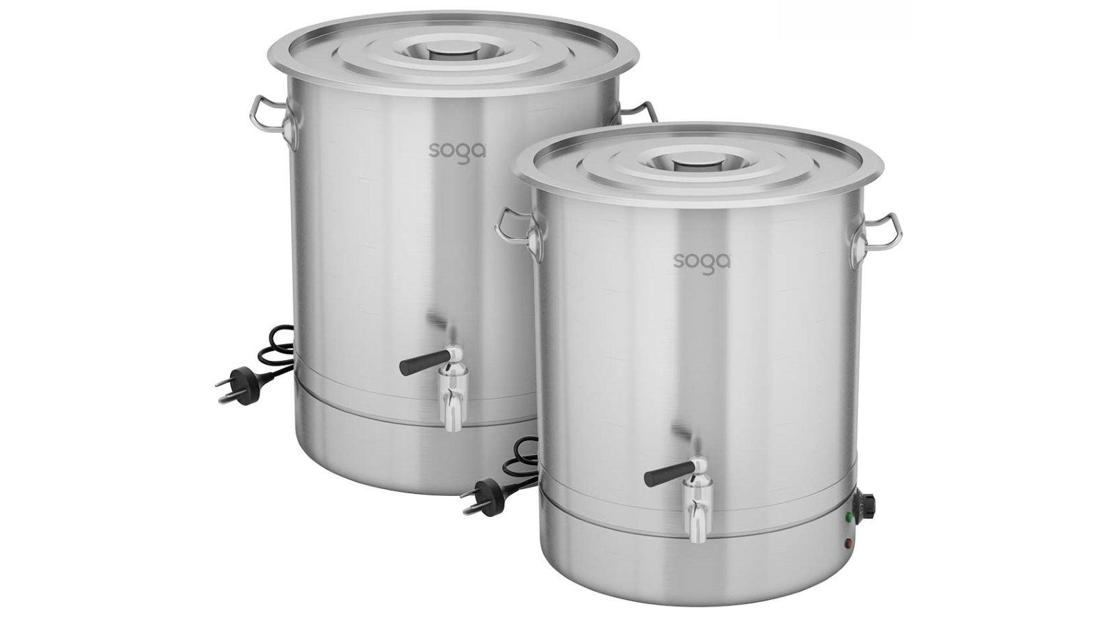 SOGA 2x 48L 2200W Stainless Steel URN Commercial Water Boiler