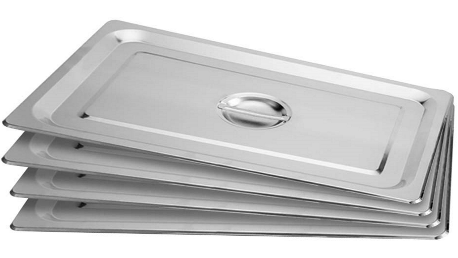 SOGA 4x Gastronorm Stainless Steel Pan Lid