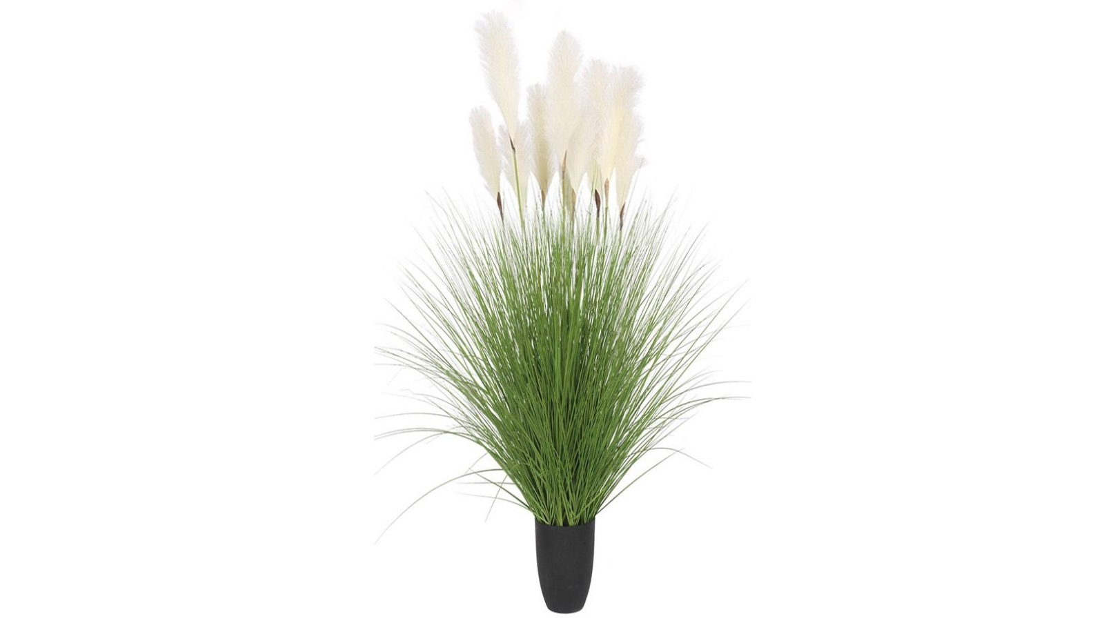 Soga Green Potted Bulrush Grass Artificial Plant - 137cm