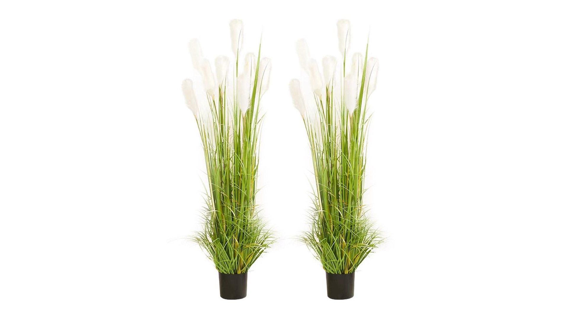 Soga 2 Piece Green Potted Reed Grass Artificial Plant - 150cm