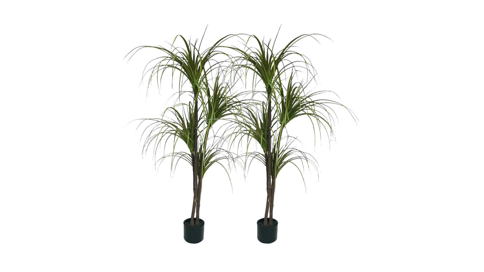 Soga 2 Piece Green Dragon Blood Tree Artificial Plant - 150cm