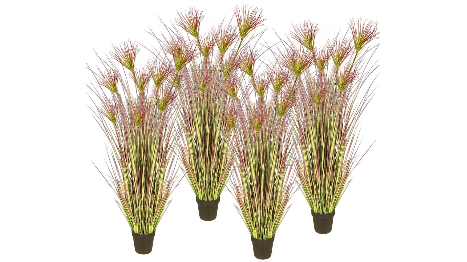 SOGA 4x120cm Purple Artificial Indoor Potted Papyrus Plant Fake Tree