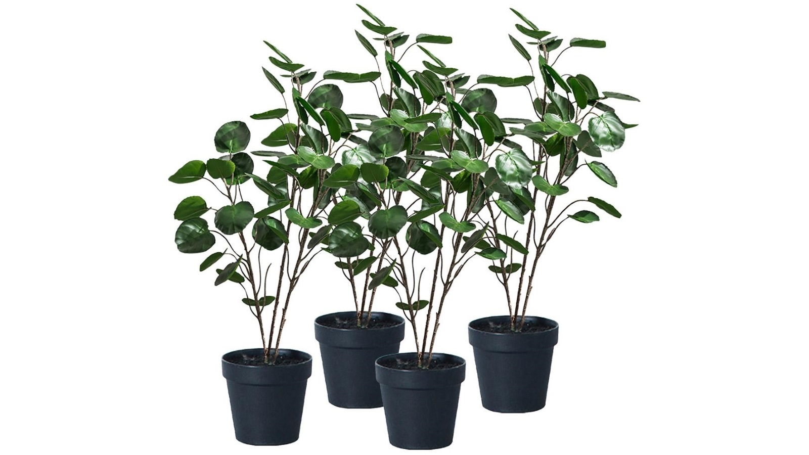 SOGA 4x95cm Green Artificial Indoor Pocket Money Tree Fake Plant
