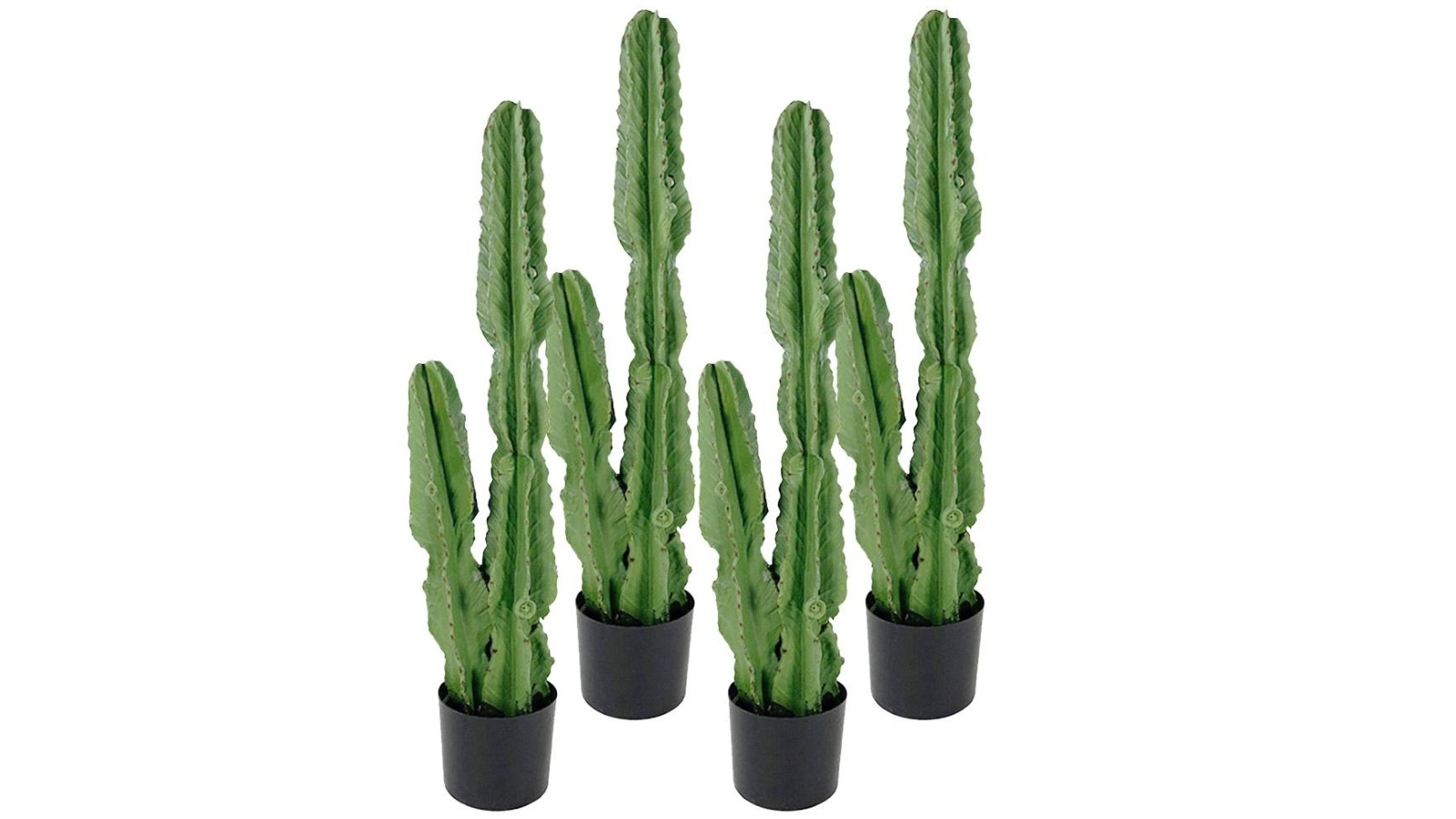 SOGA 4x95cm Green Artificial Indoor Cactus Tree Fake Plant