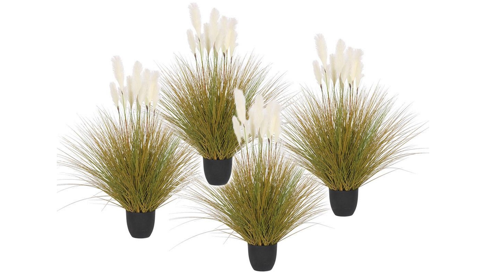 SOGA 4x137cm Artificial Indoor Potted Reed Bulrush Grass Tree Fake Plant