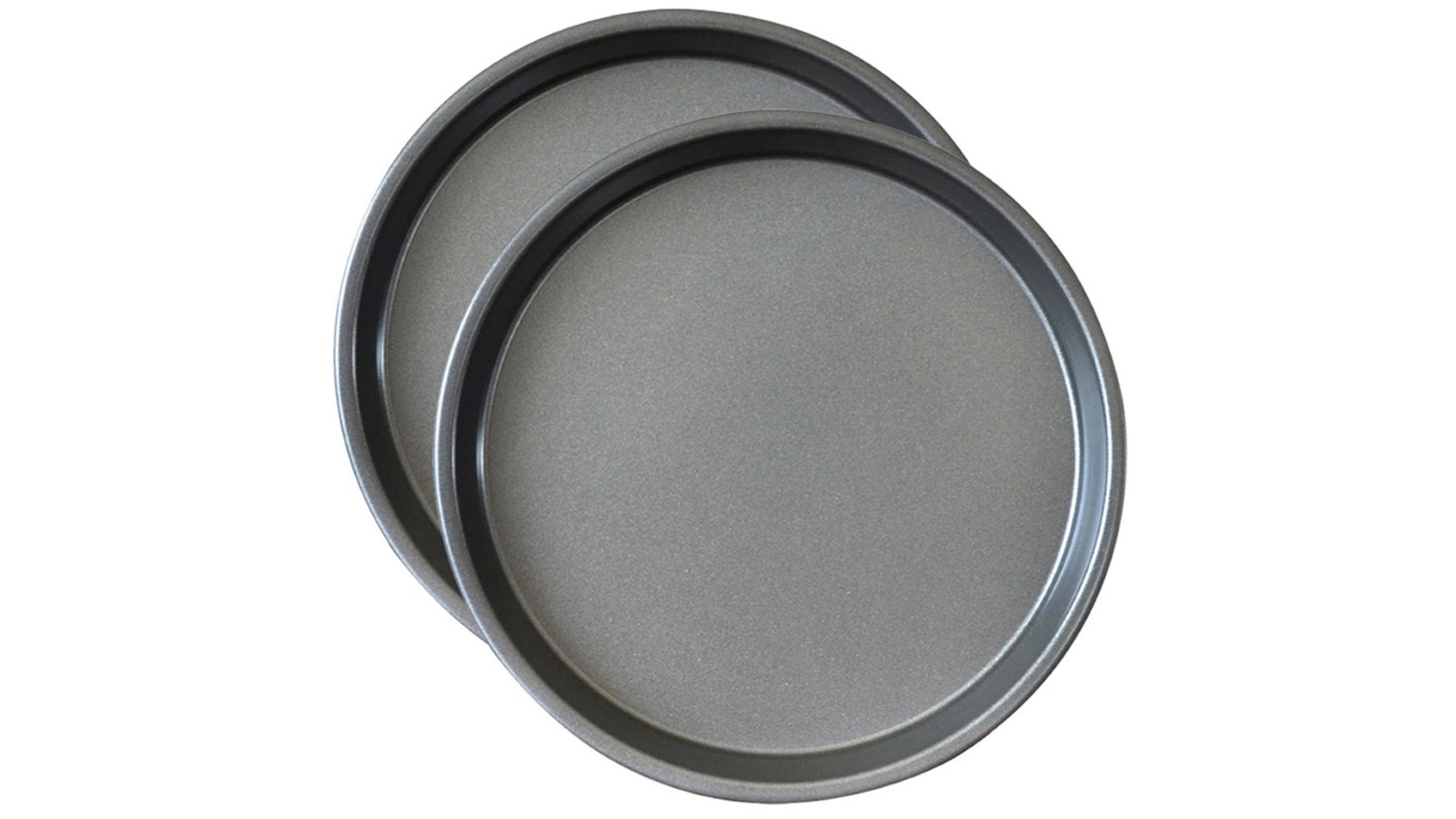SOGA 2x Round Black Steel Non-Stick Pizza Tray Oven Baking Plate Pan - 9-inch