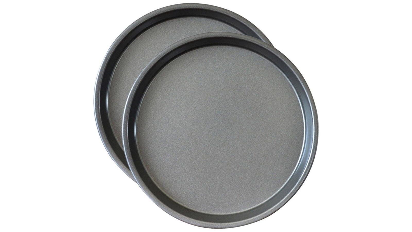 SOGA 2x Round Black Steel Non-Stick Pizza Tray Oven Baking Plate Pan - 8-inch