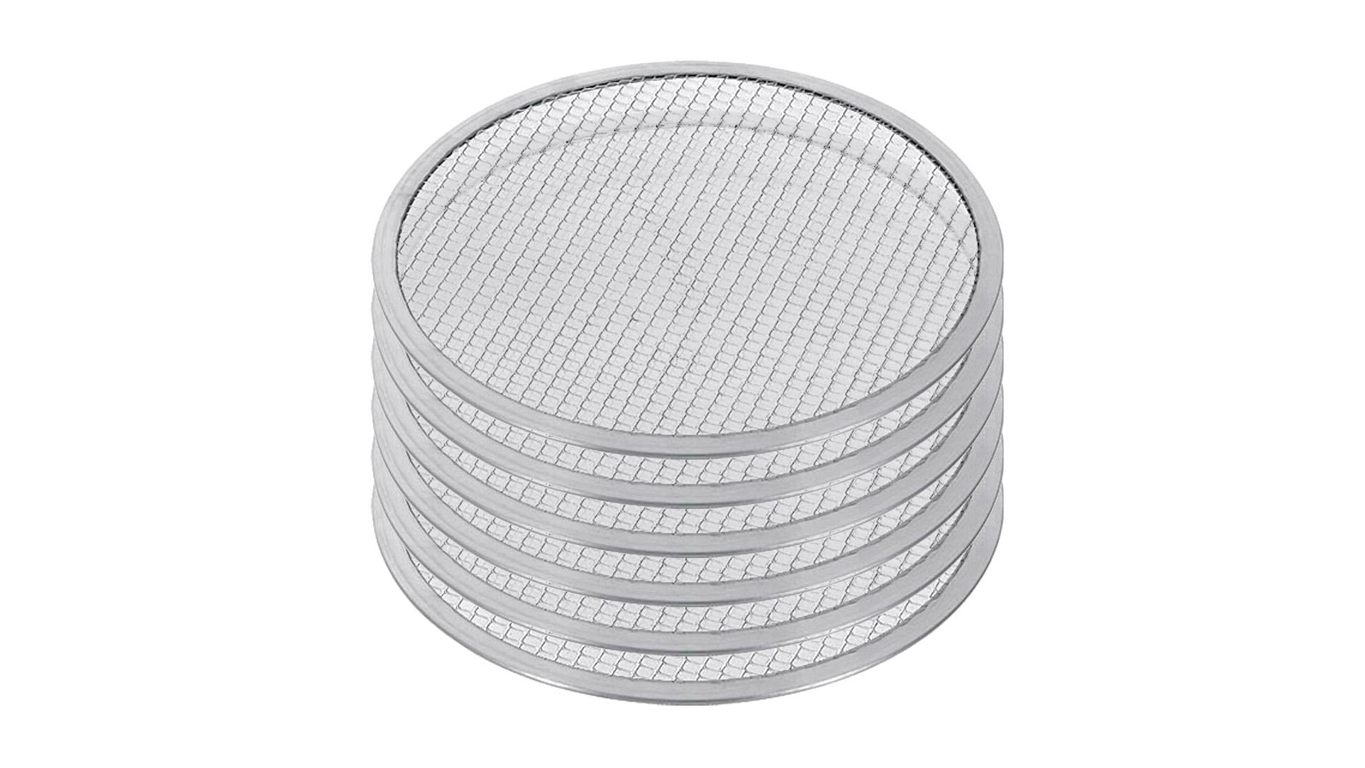 SOGA 6x 9-inch Round Seamless Aluminium Nonstick Commercial Grade Pizza Screen Baking Pan