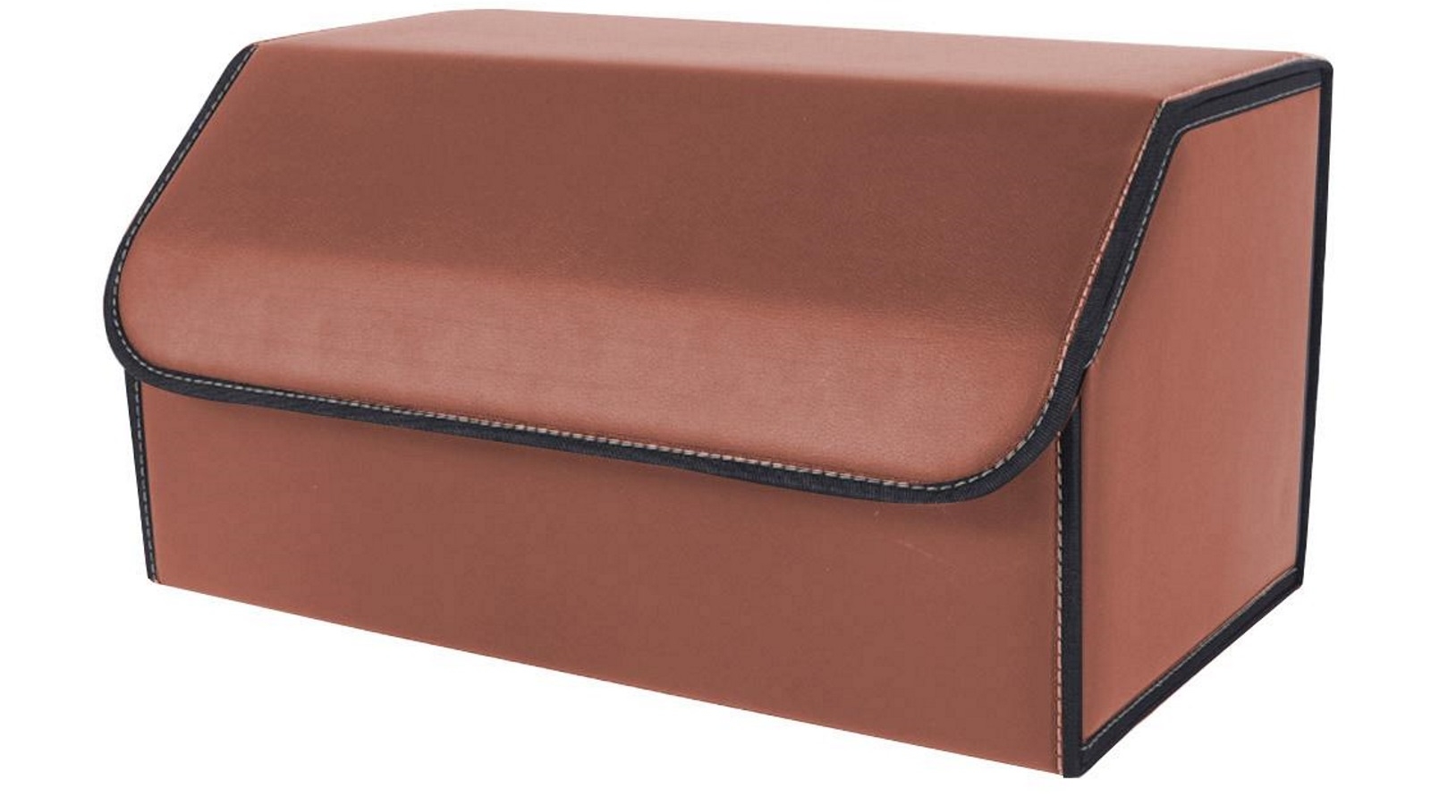 SOGA Large Car Boot Storage Box - Coffee