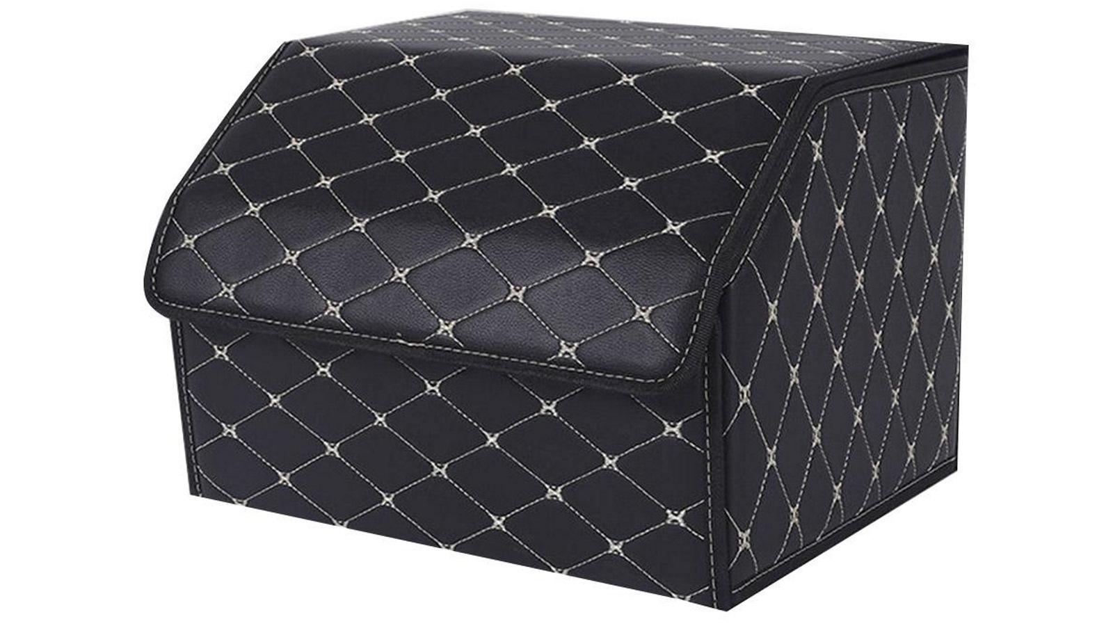 SOGA Medium Car Boot Storage Box - Black/Gold