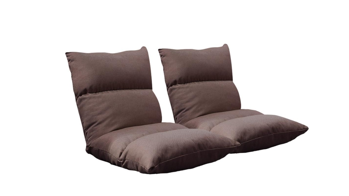 Soga 2 Piece Floor Recliner Lazy Sofa - Coffee