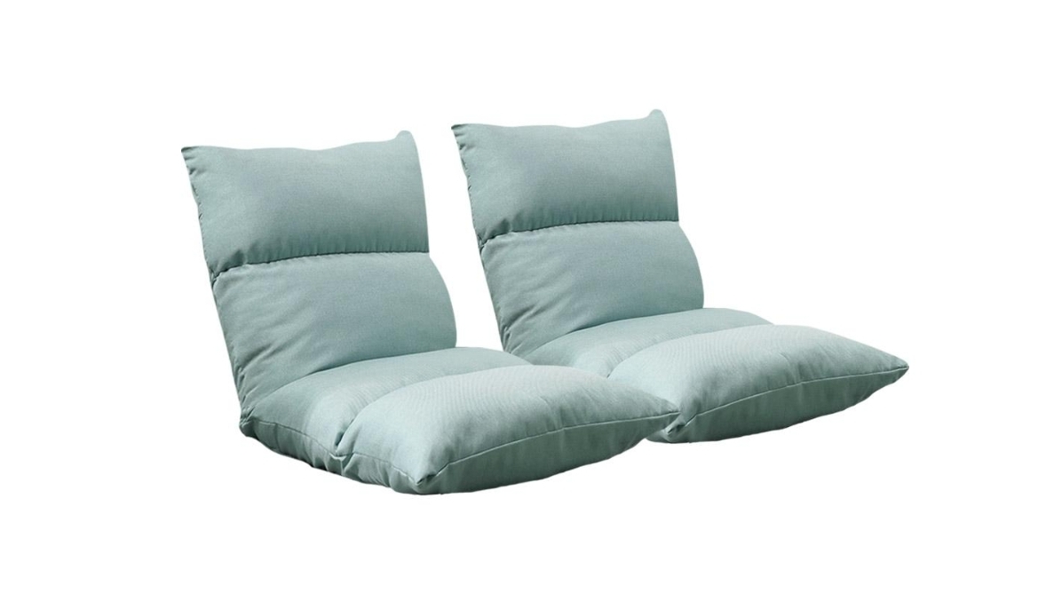 Soga 2 Piece Floor Recliner Lazy Sofa - Mint Green