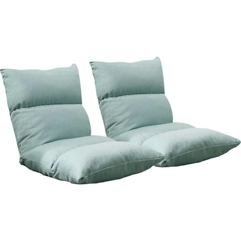 Soga 2 Piece Floor Recliner Lazy Sofa - Mint Green