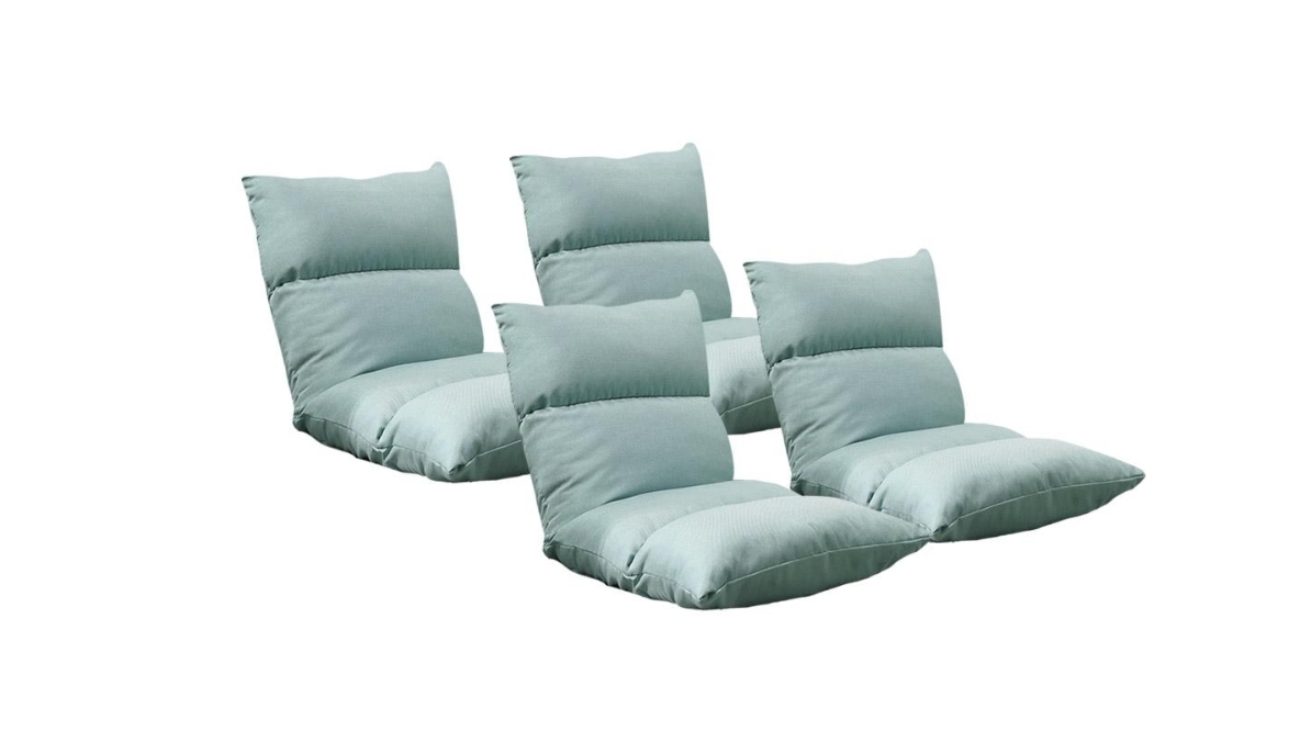 Soga 4 Piece Floor Recliner Lazy Sofa - Mint Green