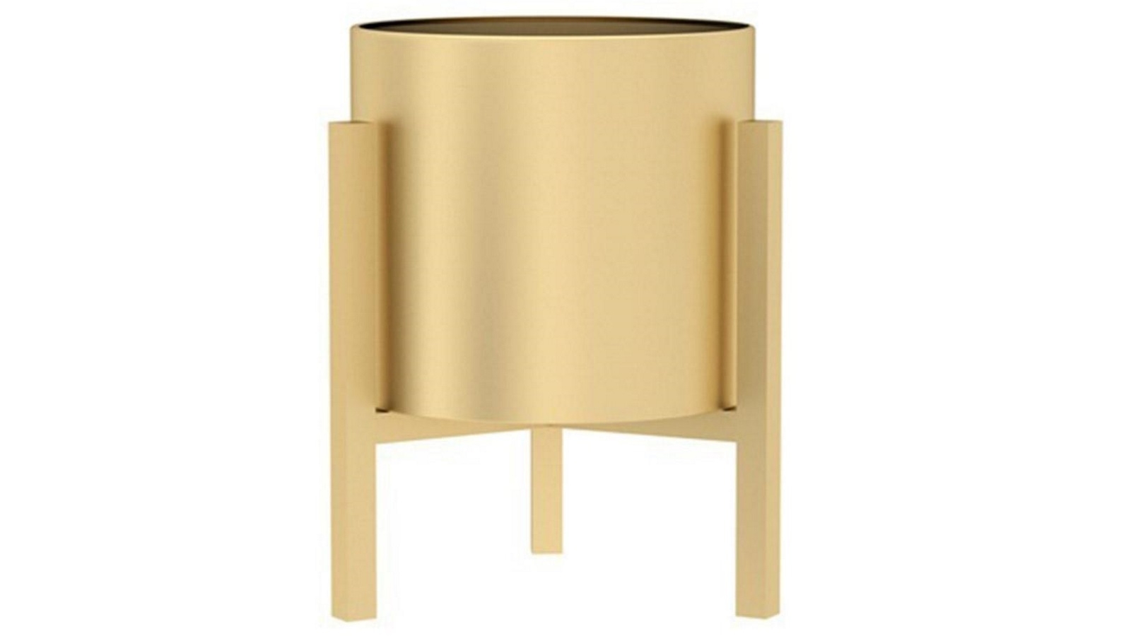 SOGA 30cm Metal Plant Stand with Flower Pot Holder - Gold