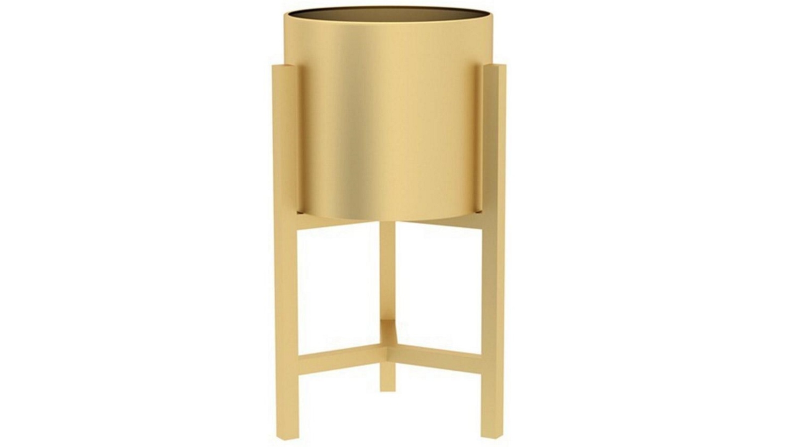 SOGA 45cm Metal Plant Stand with Flower Pot Holder - Gold