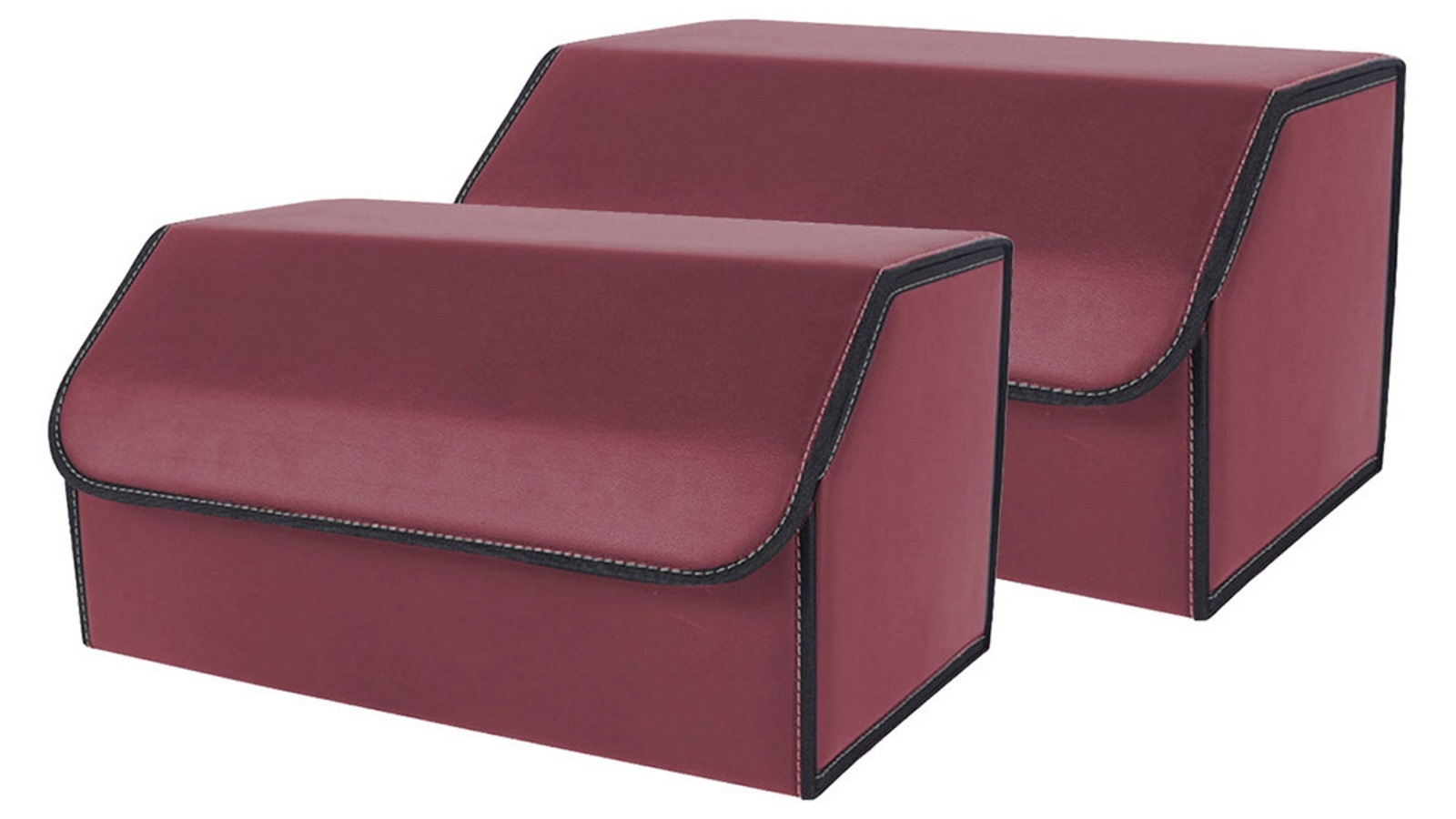 SOGA 2x Large Car Boot Storage Box - Red