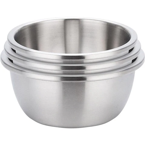 SOGA 3-Pieces Deepen Matte Stainless Steel Mixing Bowl