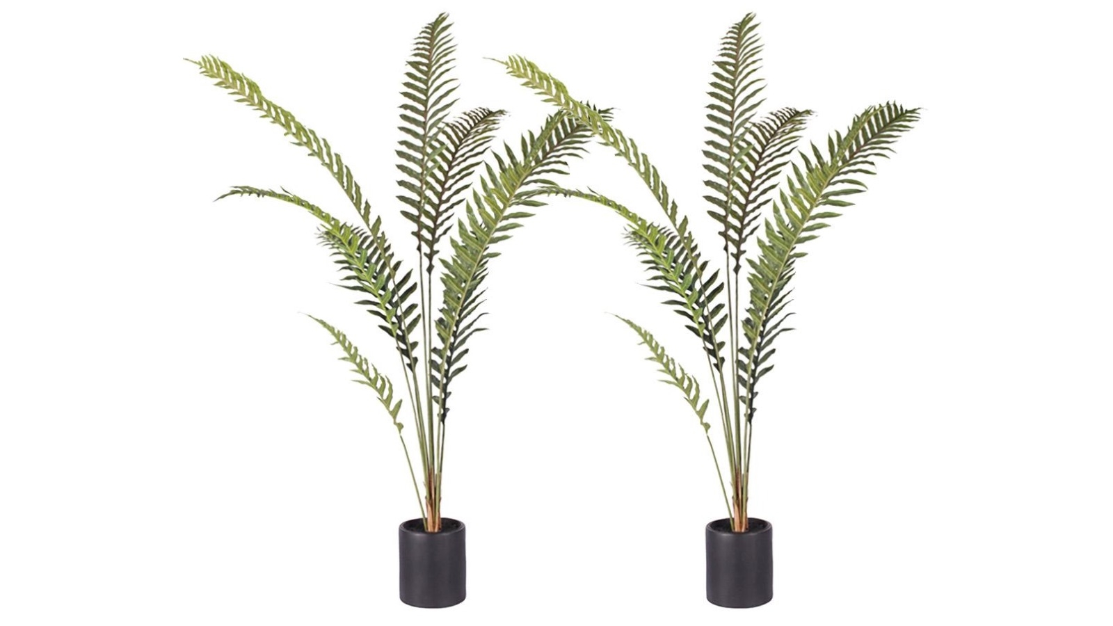 SOGA 2x 180cm Artificial Green Rogue Hares Foot Fern Tree Fake Decor