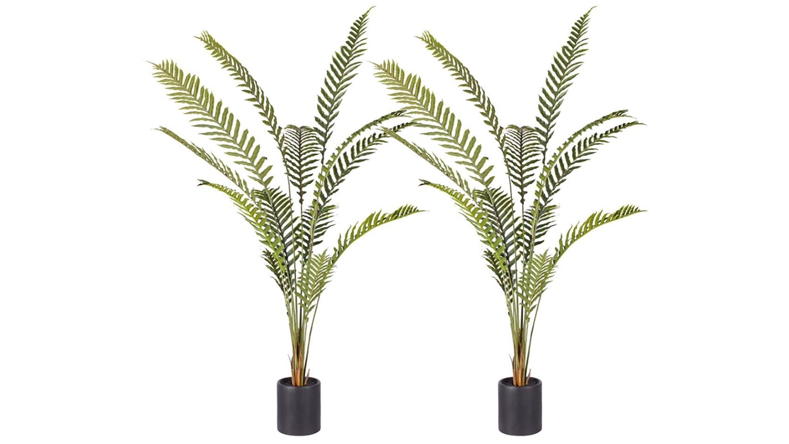 SOGA 2x 240cm Artificial Green Rogue Hares Foot Fern Tree Fake Decor