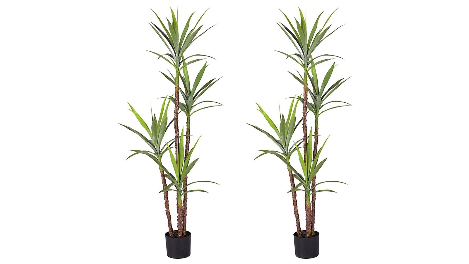 SOGA 2x 180cm Artificial Natural Green Dracaena Yucca Tree Decor