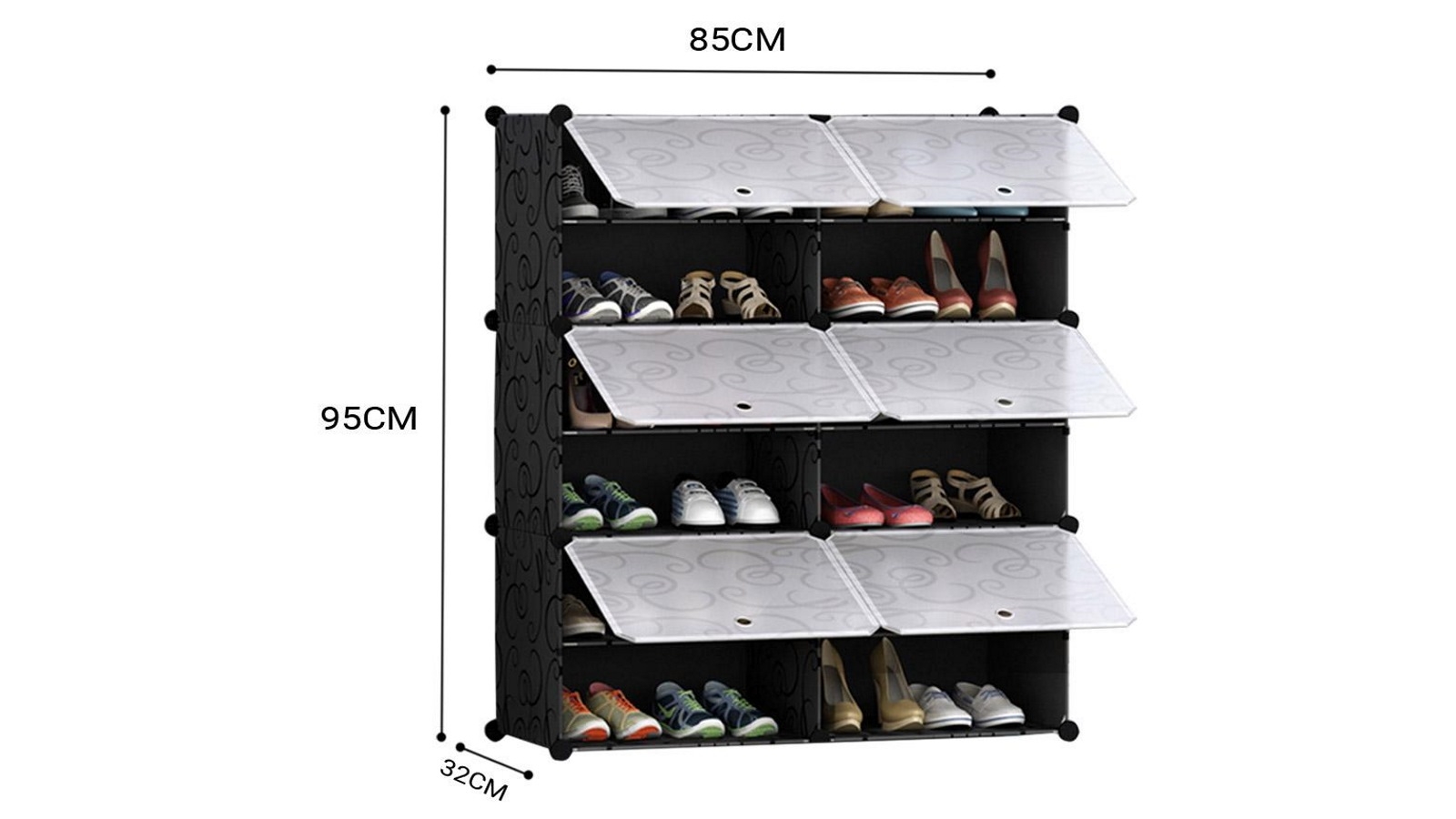 SOGA 6 Tier 2 Column Shoe Organizer Harvey Norman