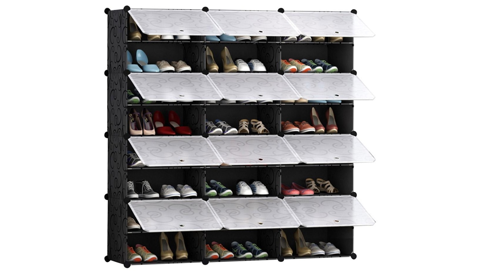 SOGA 8 Tier 3 Column Shoe Organizer
