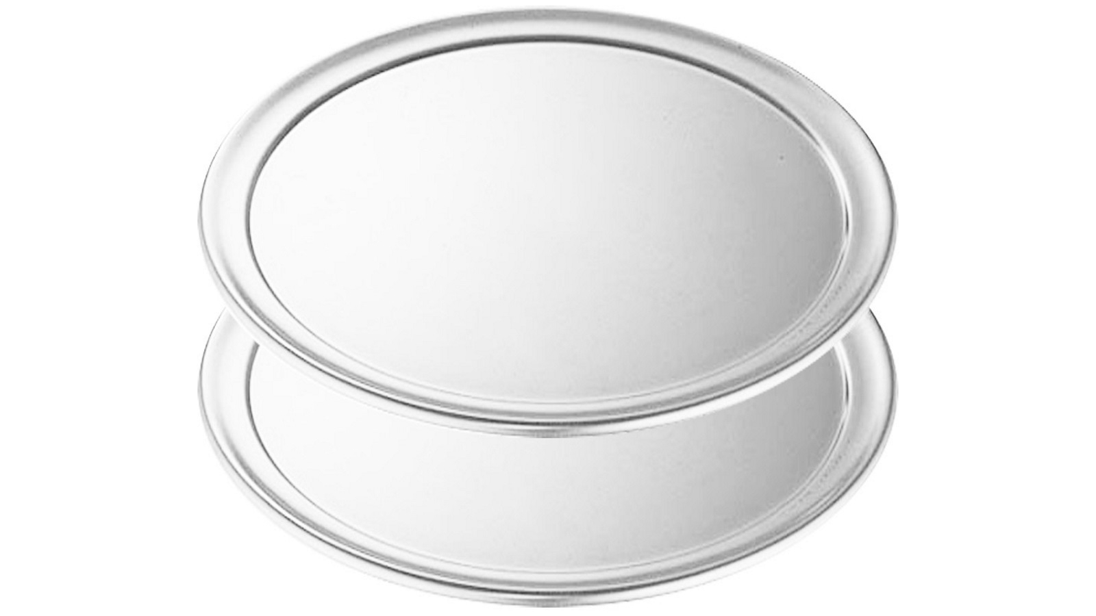 SOGA 2x 11-inch Round Aluminum Steel Pizza Tray Baking Plate Pan