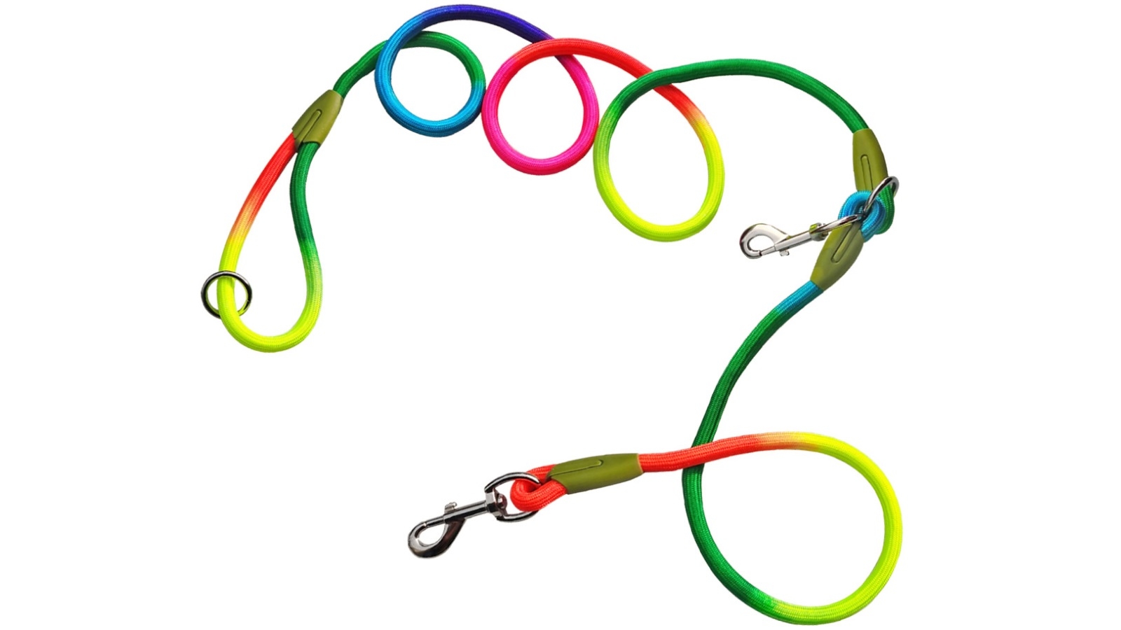 SOGA 220cm Multifunction Hands-Free Pet Leash - Rainbow