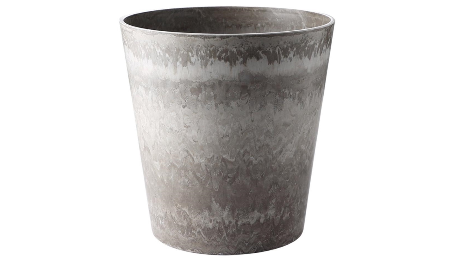 Soga Rock Grey Tapered Planter Pot - 37cm