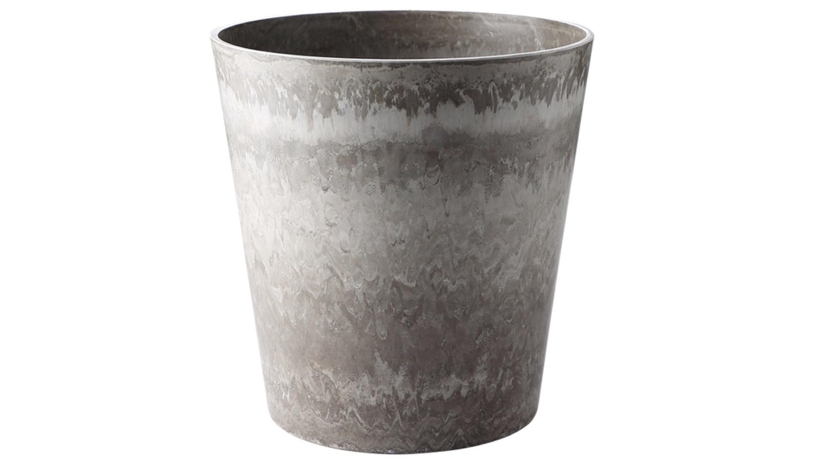 Soga Rock Grey Tapered Planter Pot - 27cm