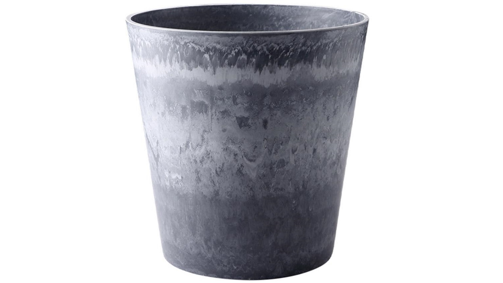Soga Weathered Grey Tapered Planter Pot - 27cm