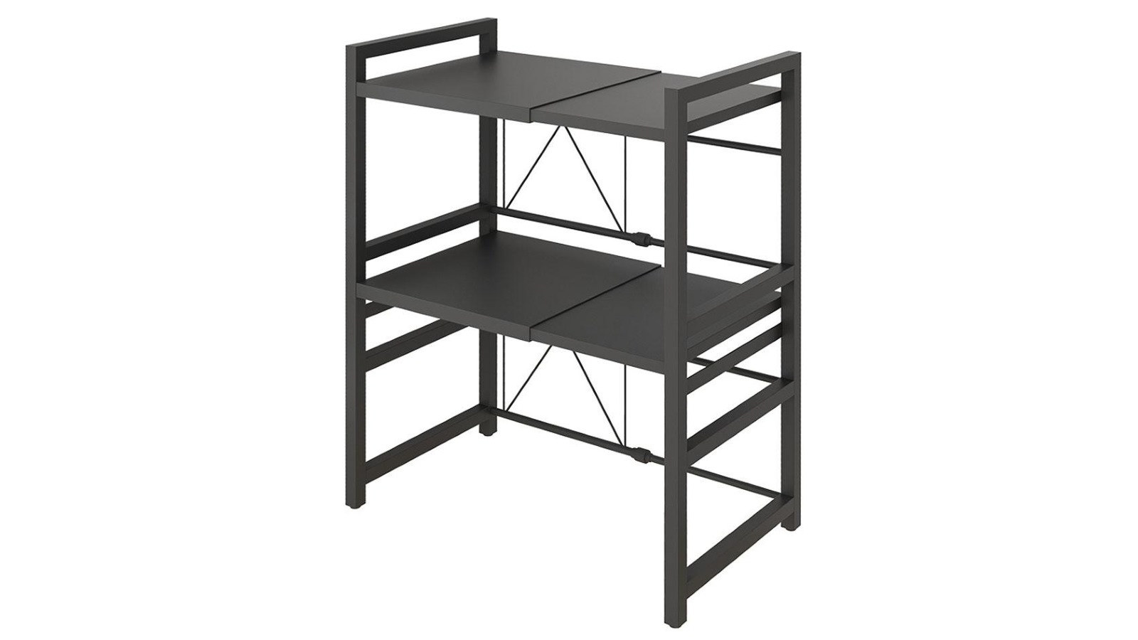 SOGA Tier Steel Retractable Microwave Oven Stand Shelves