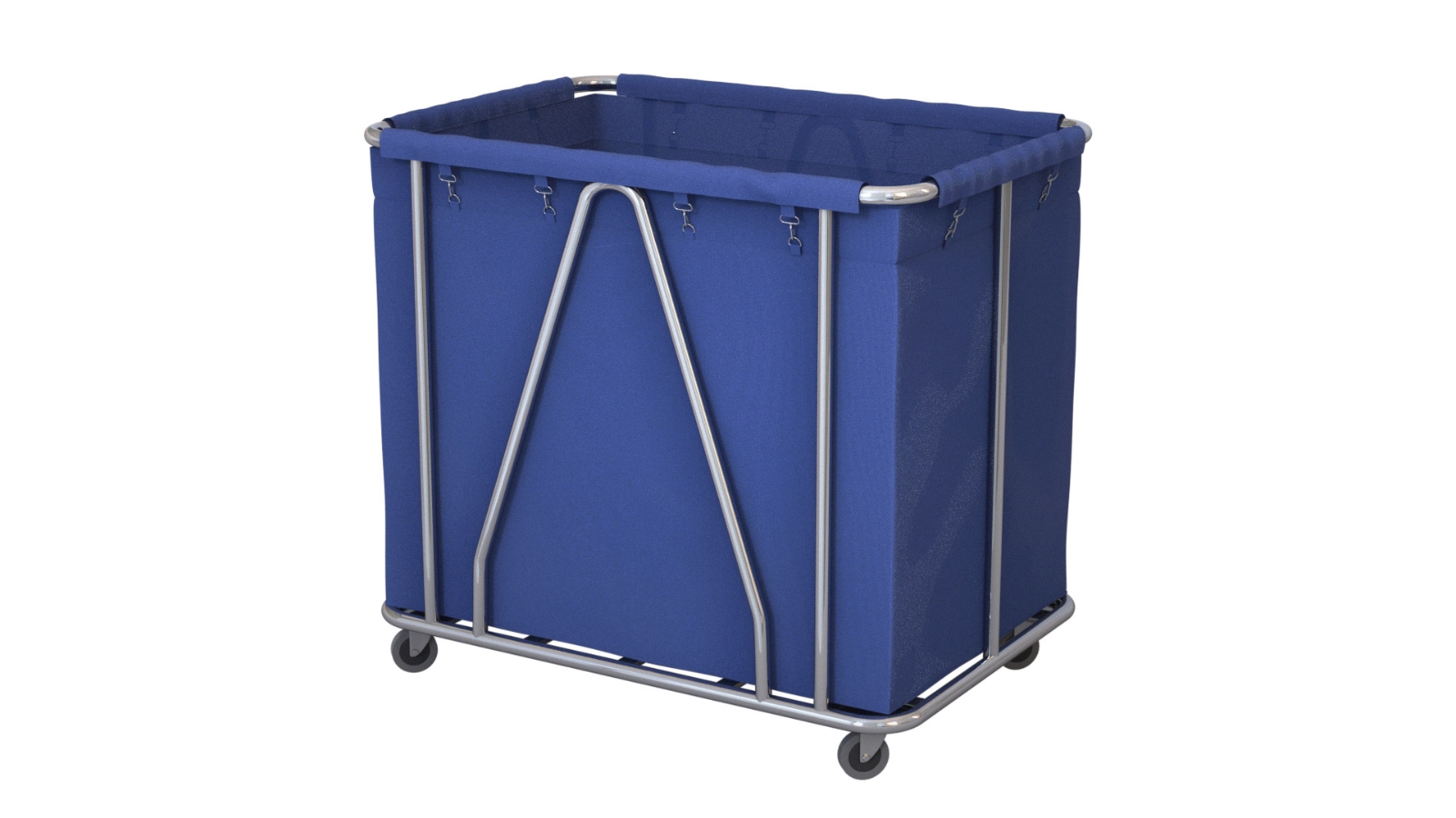 SOGA Stainless Steel Large Laundry Trolley Cart with Wheels - Blue