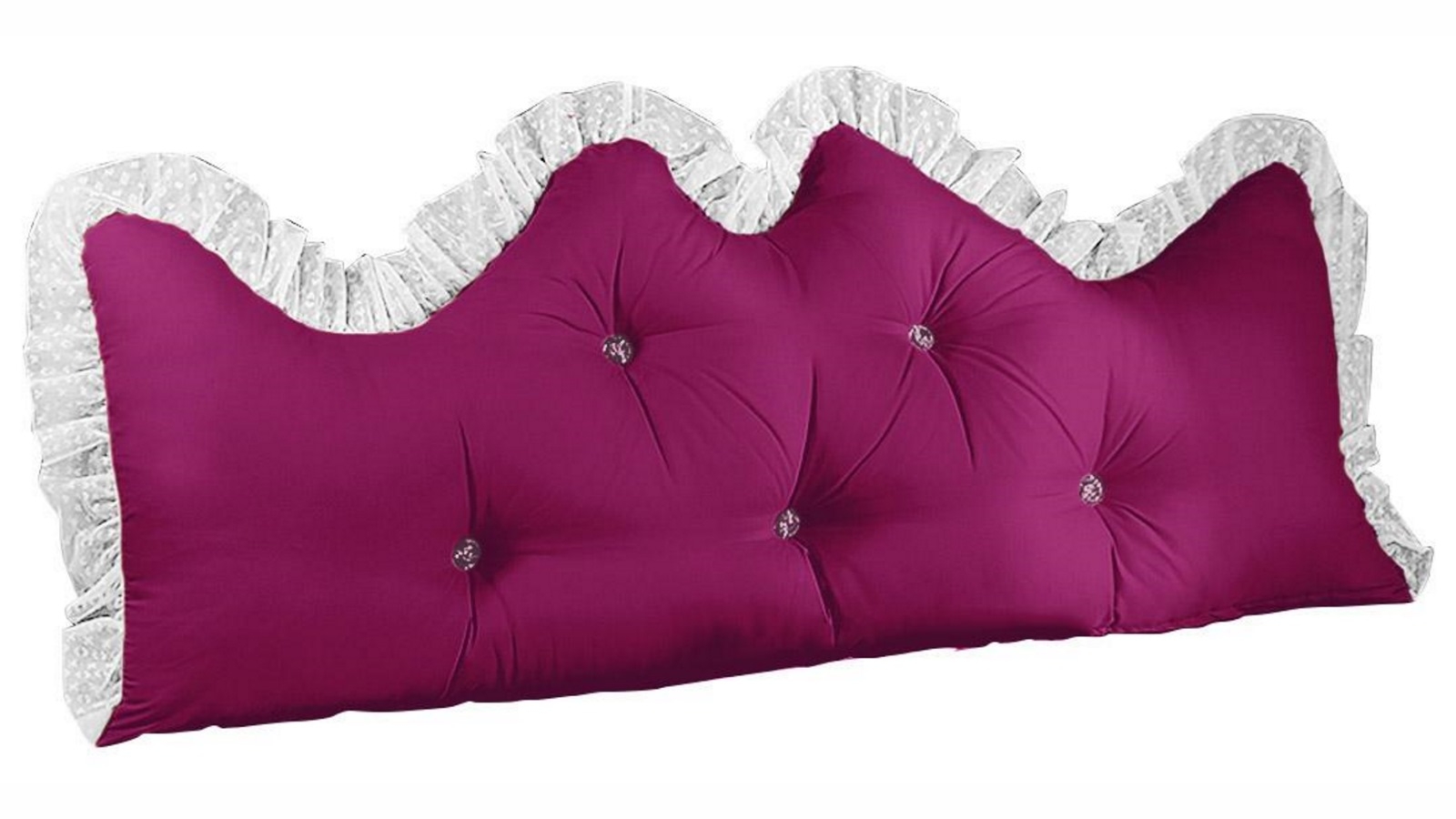SOGA 120cm Burgundy Princess Bed Pillow