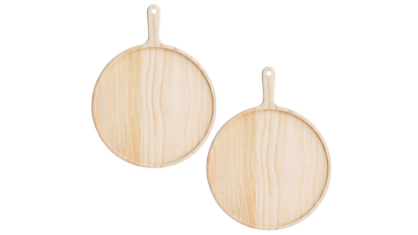 Soga Round Premium Wooden Board Paddle - 2 x 9inch