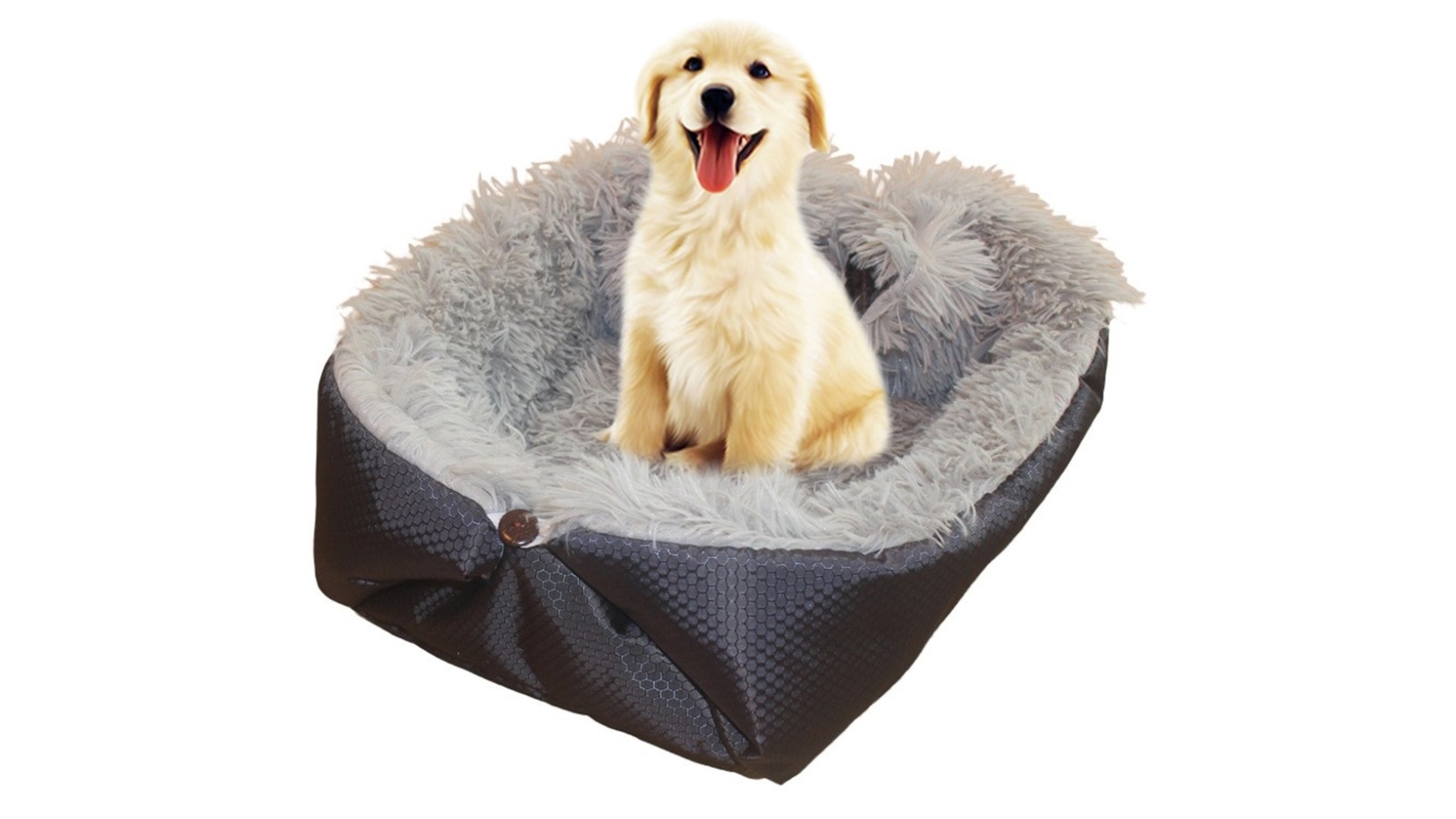 Soga Dual-Purpose Cushion Nest Cat Dog Bed Warm Plush Kennel Mat - Black