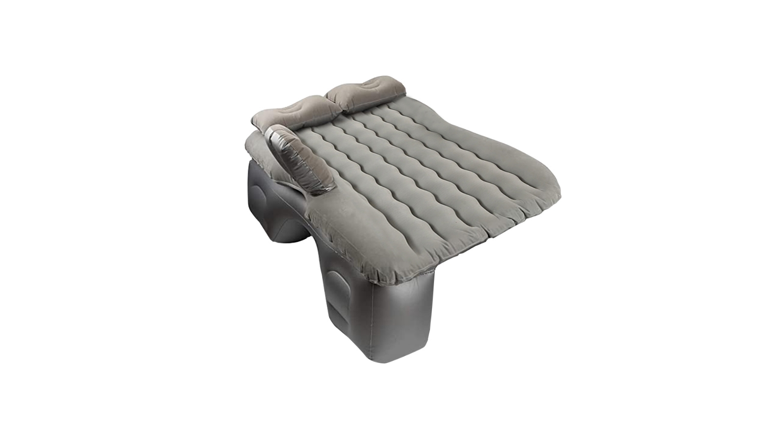 SOGA Inflatable Ripple Car Mattress Sleeping Kit - Grey