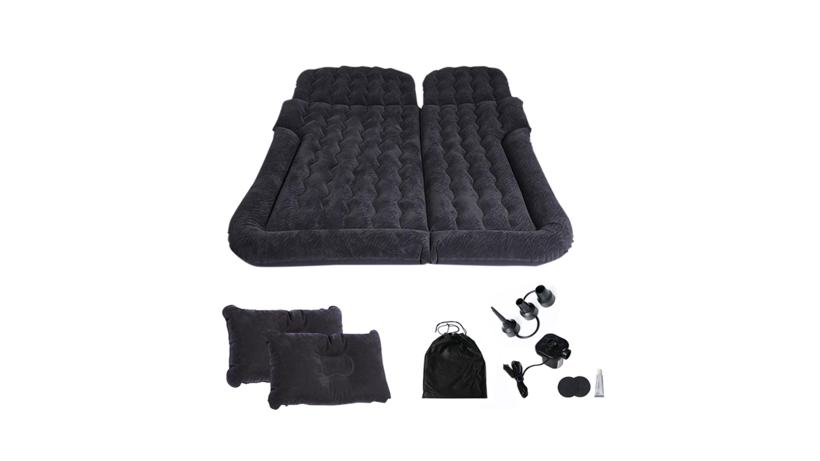 SOGA Inflatable Car Boot Mattress -  Black