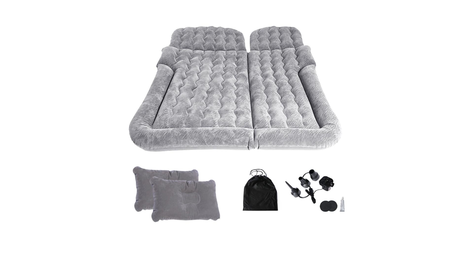 SOGA Inflatable Car Boot Mattress -  Grey